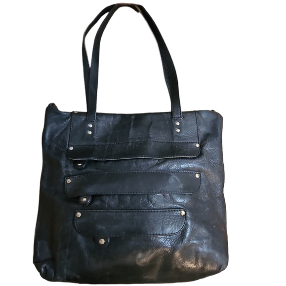 Regina Purse Genuine Soft Leather Studded - Picture 2 of 8